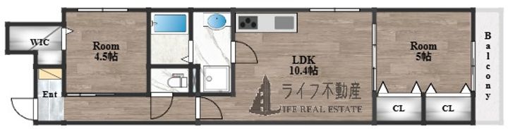 ラモーナ東山Ⅱの間取り