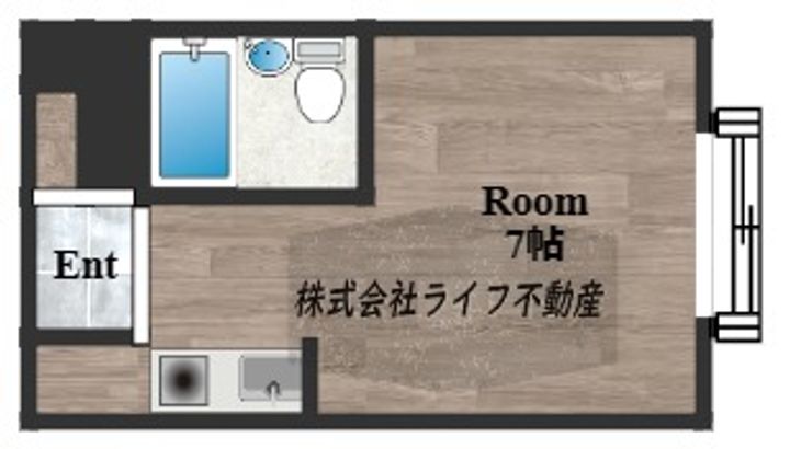 メビウス永和レジデンス308の間取り