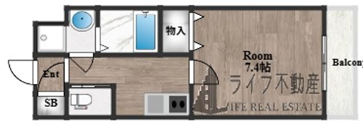 メゾン上小阪の間取り