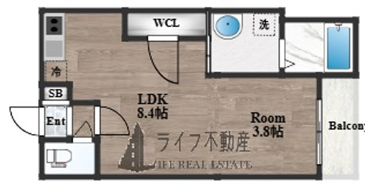 ハーモニーテラス花園東町の間取り