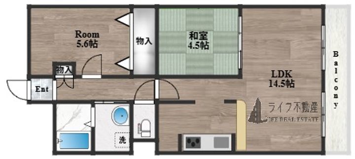 若草ハイツの間取り