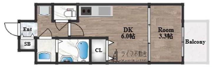 ブランシエスタ森ノ宮の間取り