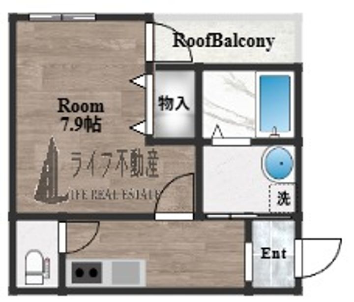 フジパレス俊徳道Ⅲの間取り