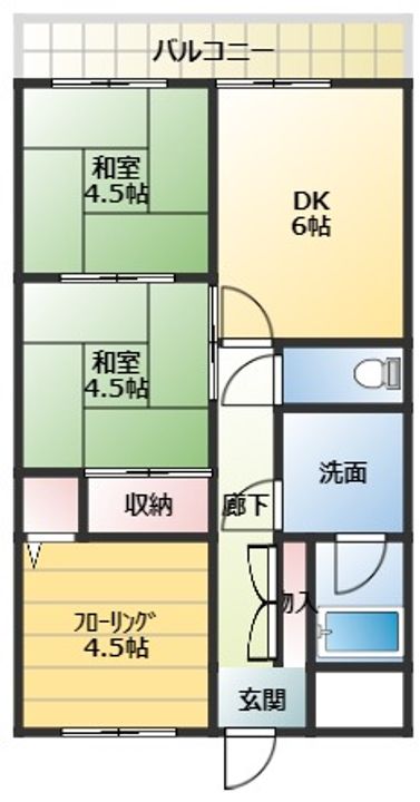 べルシーダ筒井の間取り