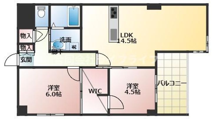 サンローゼ竜田川の間取り