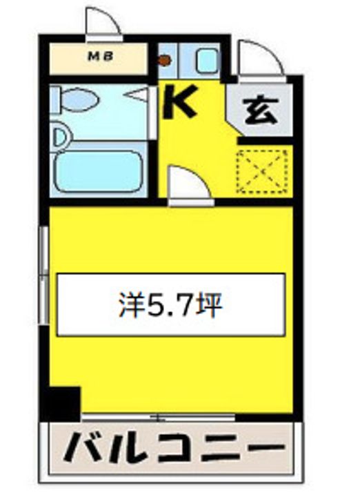 シャルマンフジ津久野弐番館の間取り