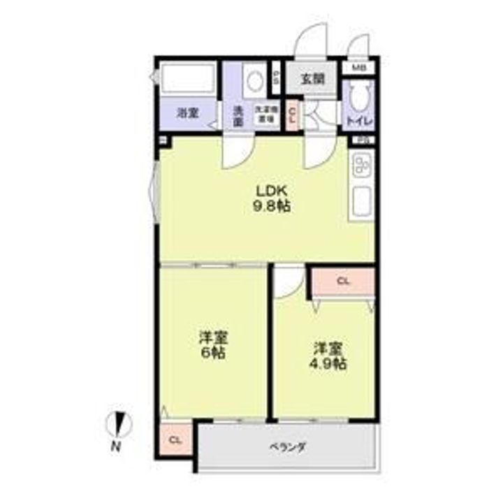 CASACALMA菱木の間取り