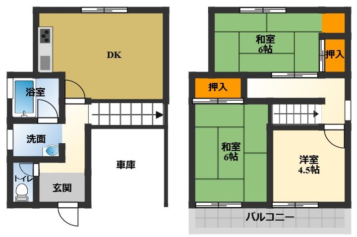 大阪府和泉市葛の葉町2丁目(一戸建)の賃貸物件の間取り
