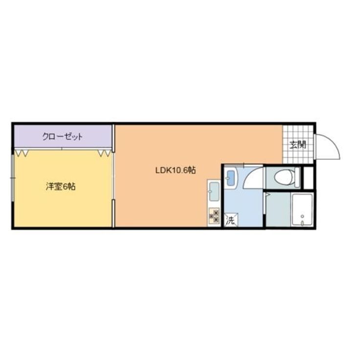マンションはごろもの間取り