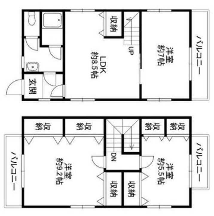 コムディッソ エフモールの間取り