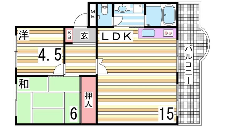 すずらん台コートの間取り
