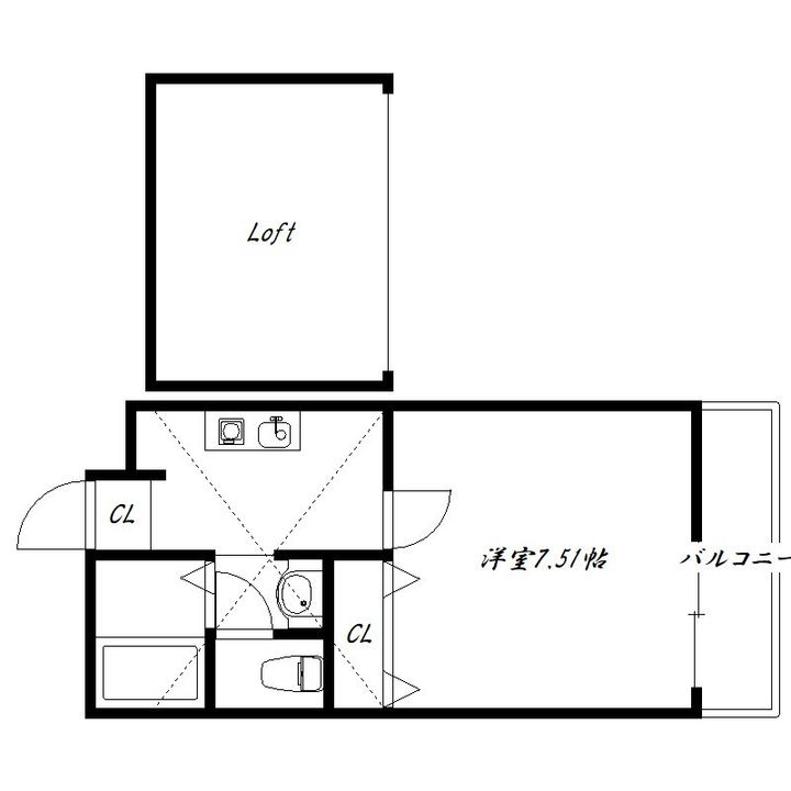 兵庫県神戸市垂水区坂上1丁目の賃貸アパートの間取り