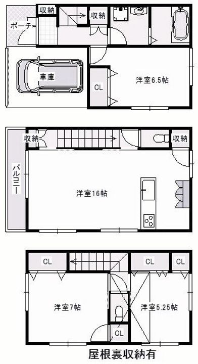 兵庫県神戸市須磨区東町1丁目(一戸建)の賃貸物件の間取り