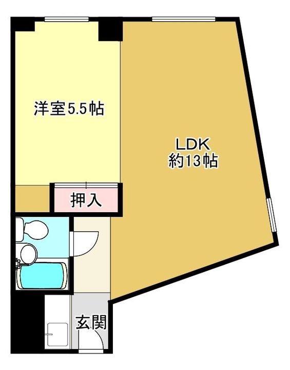 ステュディオ新大阪の間取り