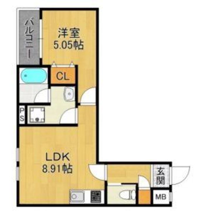 ガレリア大阪空港Iの間取り