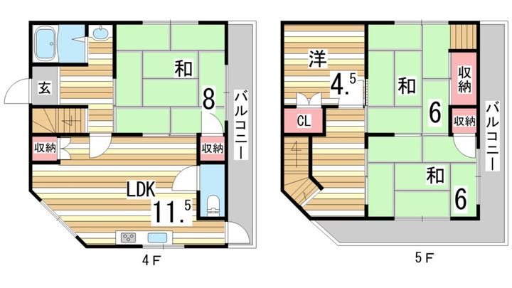 グランディア熊内橋の間取り