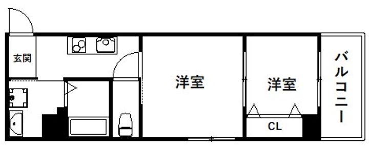 シェモア・グランデ西宮Iの間取り