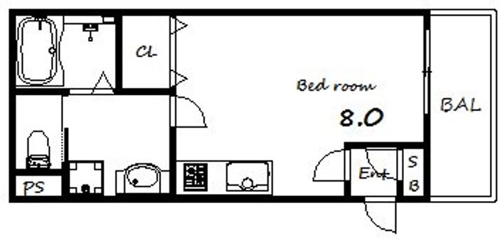 グルーブメゾン三宮EASTの間取り