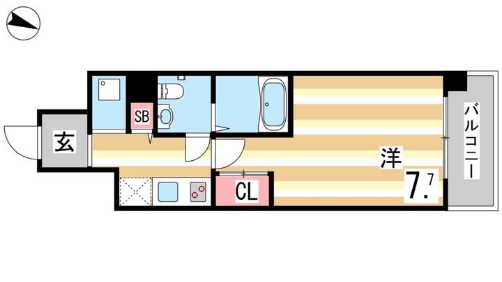KTG RESIDENCE 芦屋西の間取り