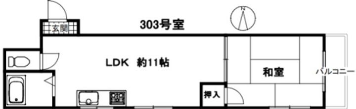 メゾンオオギの間取り