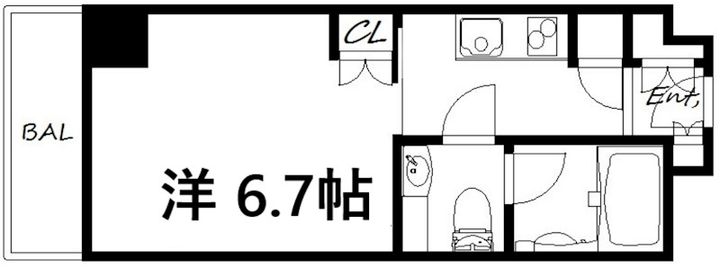 アクセスメゾン神戸の間取り