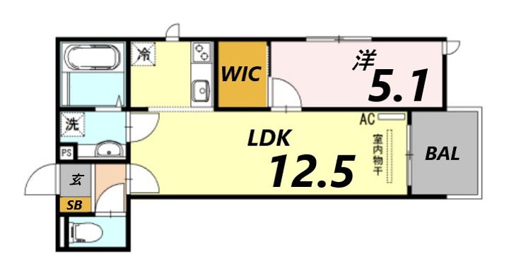 カーサフォレスタ塚口の間取り
