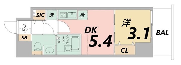 ArtizA尼崎立花の間取り