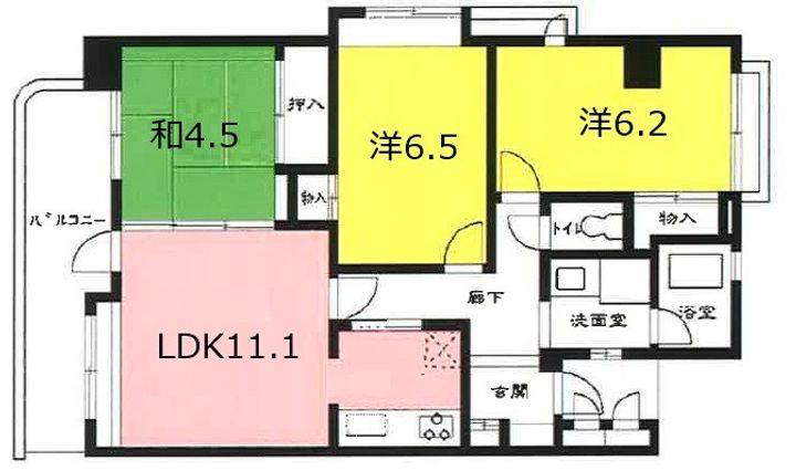 反高橋アーバンリズの間取り