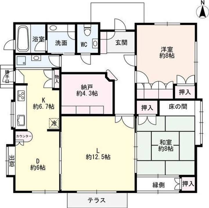 兵庫県尼崎市塚口本町1丁目(一戸建)の賃貸物件の間取り