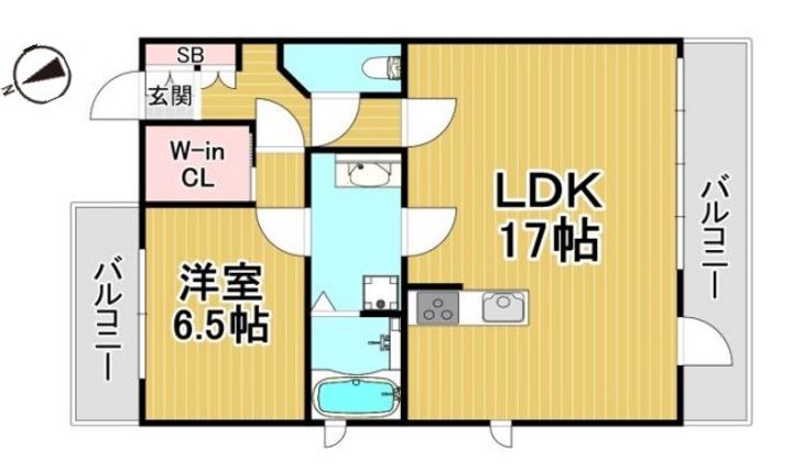 パレス東洋上甲子園の間取り