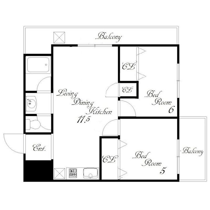 コーポ森本の間取り