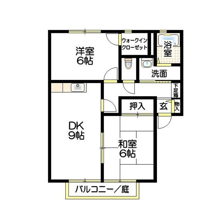 サンビレッジ吉川E棟の間取り