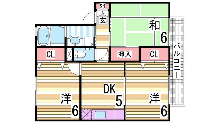 シャルマンコートの間取り