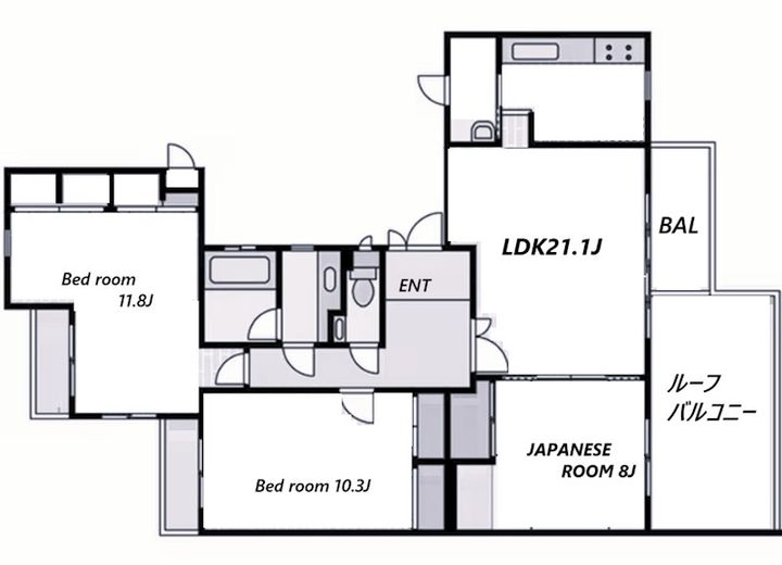 ルネジェームス山の間取り