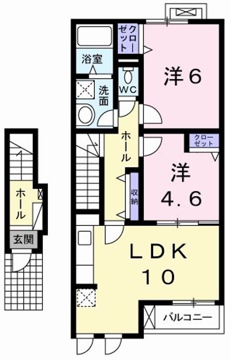 メゾンアンソレイエIIIの間取り