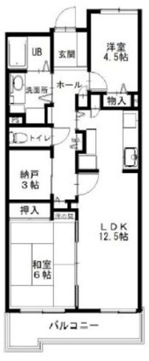ユニベール宝塚の間取り