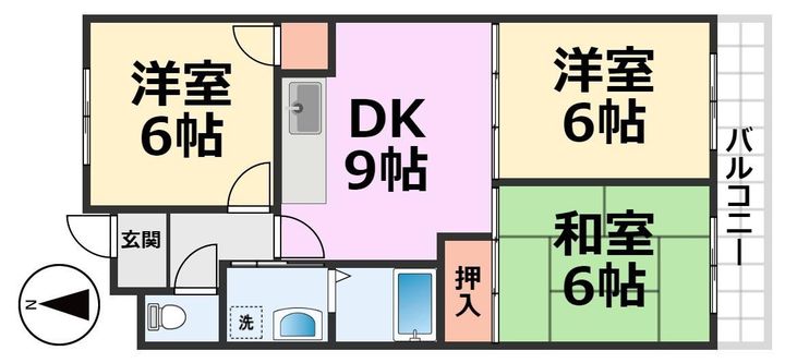 シティブリッジ西難波の間取り