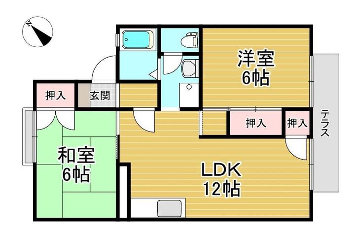 サンビューラ福島の間取り