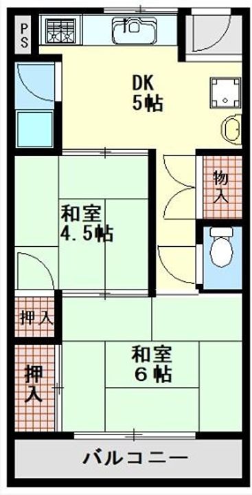 ヴィラ東伊丹の間取り