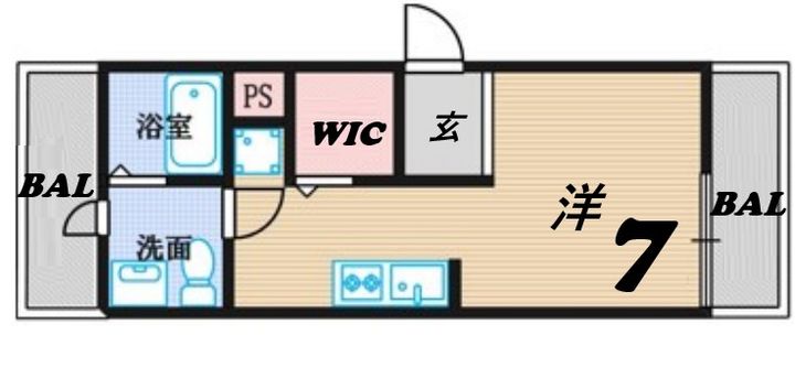 エスペランサ伊丹の間取り