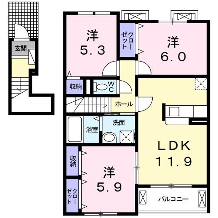 フェリーチェの間取り