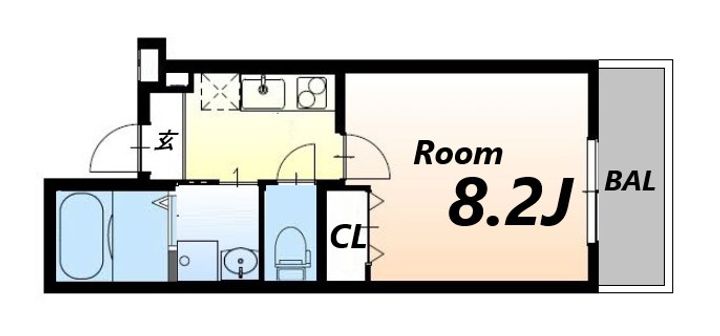フジパレス立花川辺公園イーストの間取り