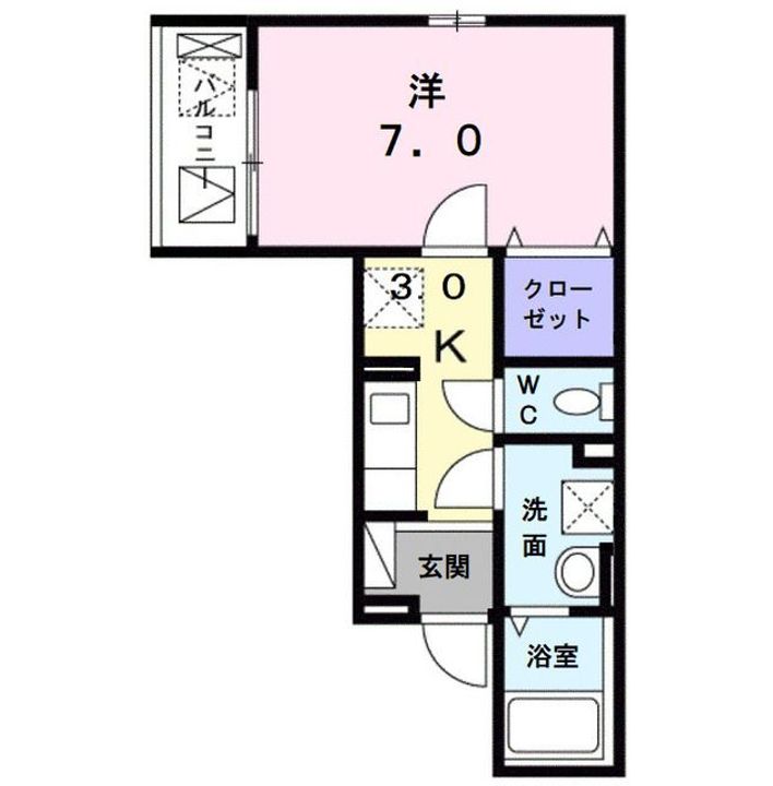 ハイツ ユベーレンの間取り