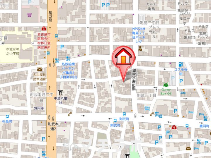 History則武(旧グランレーヴ則武)の地図