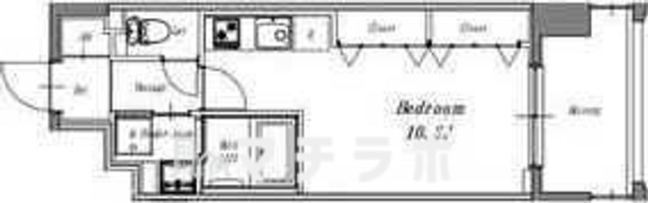 愛知県名古屋市中区丸の内3丁目(マンション)の賃貸物件405の間取り