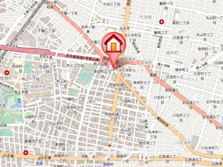プロシード吹上701の地図