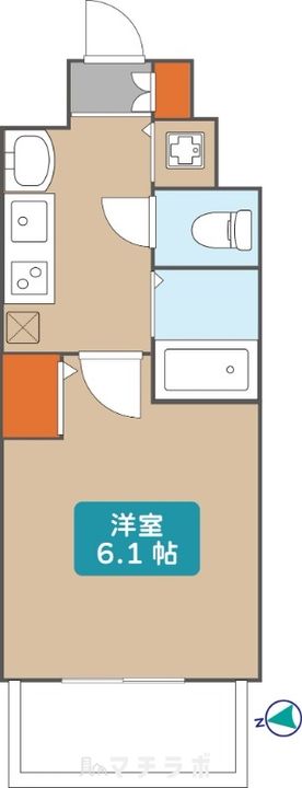愛知県名古屋市中区大須2丁目(マンション)の賃貸物件1002の間取り