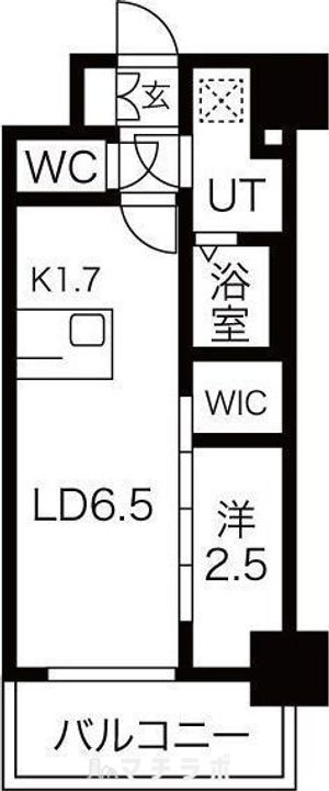 愛知県名古屋市中川区八熊1丁目(マンション)の賃貸物件1002の間取り