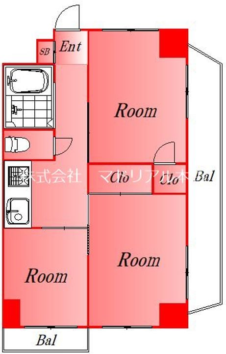 東京都品川区北品川3丁目の賃貸マンションの間取り