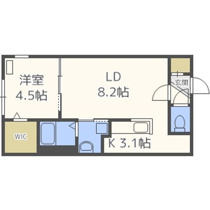 北海道札幌市白石区本通14丁目南(マンション)の賃貸物件403の間取り